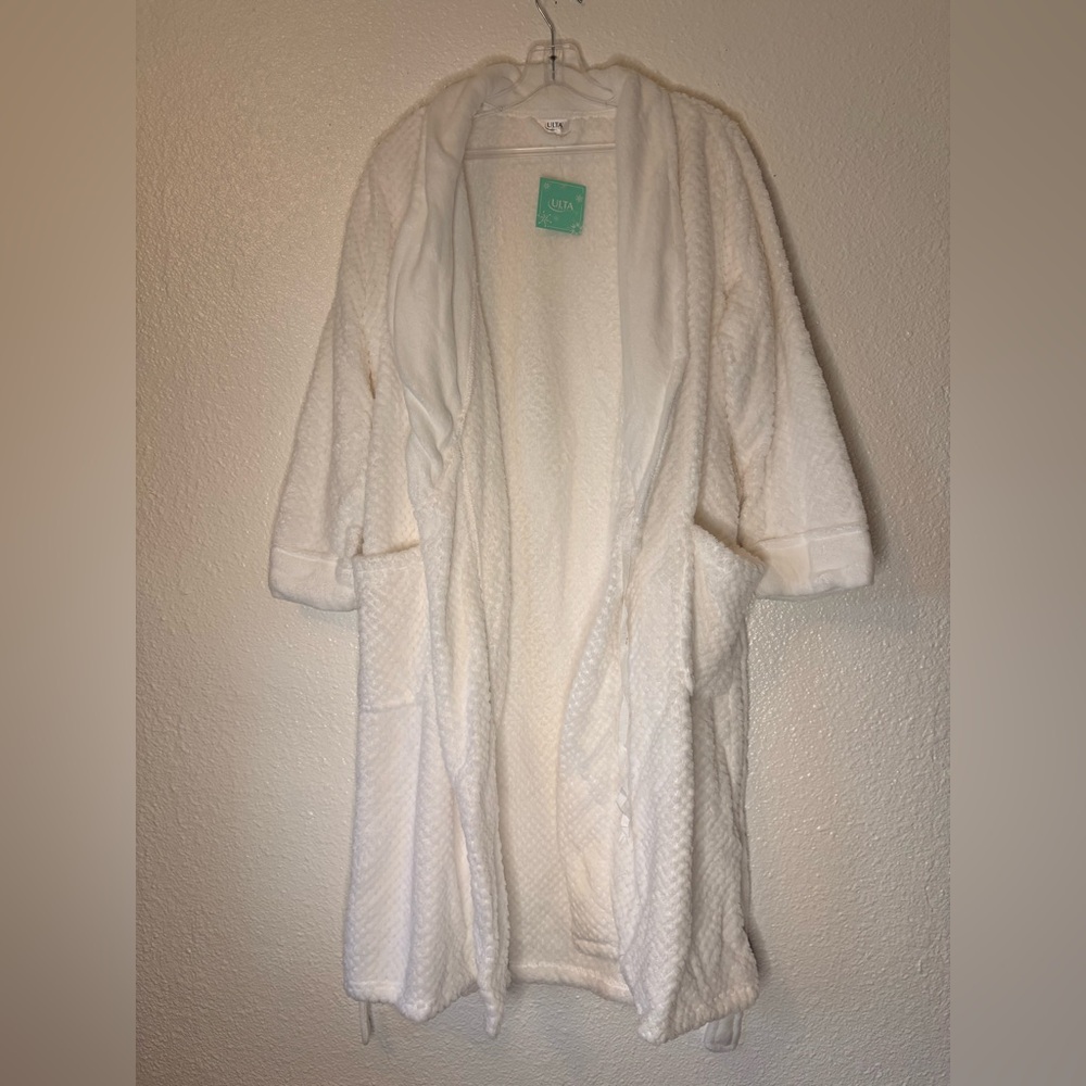 Plush White Bathrobe